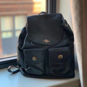 NWT Coach Pebble Leather "Billie" Backpack